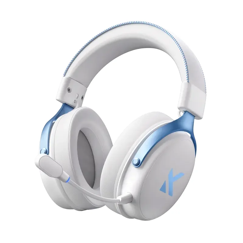 Căști gaming MCHOSE V9 Pro, Fără fir/Cu fir, Sky White — foto 4