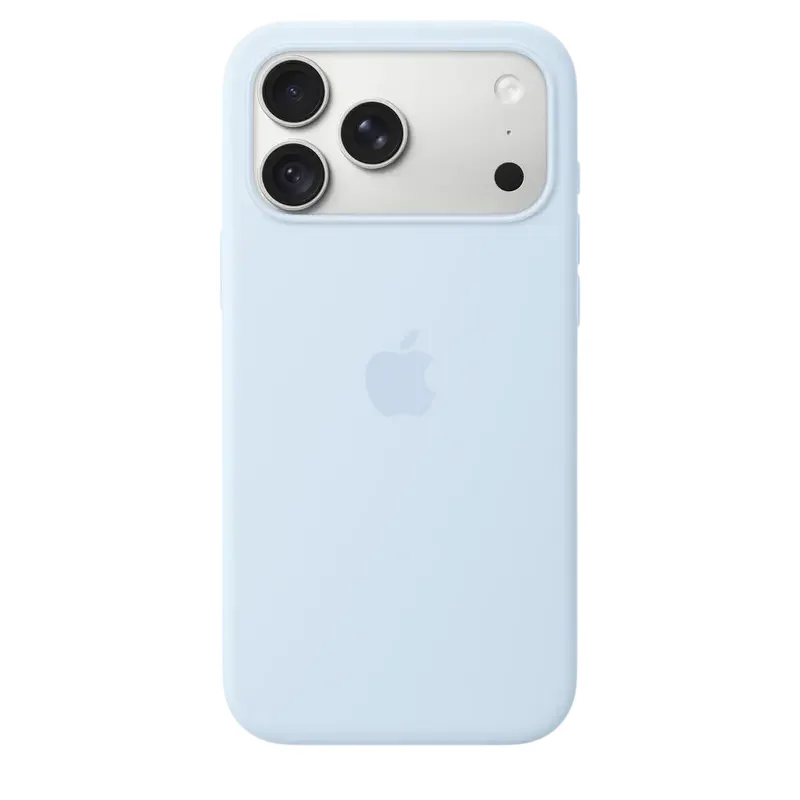 iPhone 18 Pro Max Silicone Case with MagSafe - Crisp Blue, Model A3702