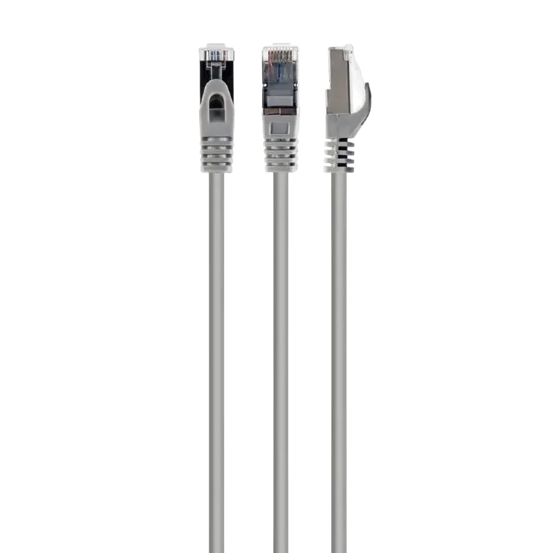 Cat.6A SFTP   1m, Grey, Copper, PP6A-LSZHCU-1M, Cablexpert, Low Smoke Zero Halogen (LSZH)