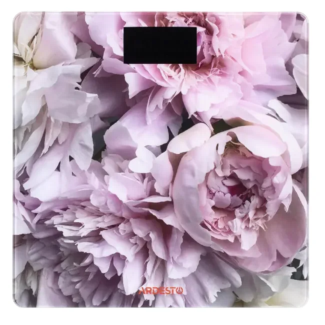 Электронные напольные весы Ardesto SCB-965PEONIES, Розовый
