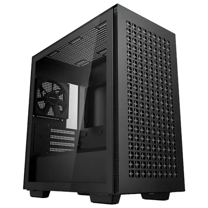 PC Case Deepcool CH370, Mini-Tower, w/o PSU, Black