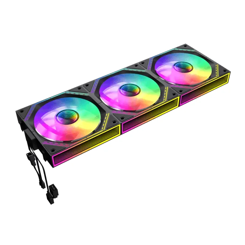PC Case Fan GAMEMAX FN12A-S3I-R, Reversed, 3xARGB Fan Kit, 120mm, <31.62dB, 49.54CFM, 800-1600RPM, H