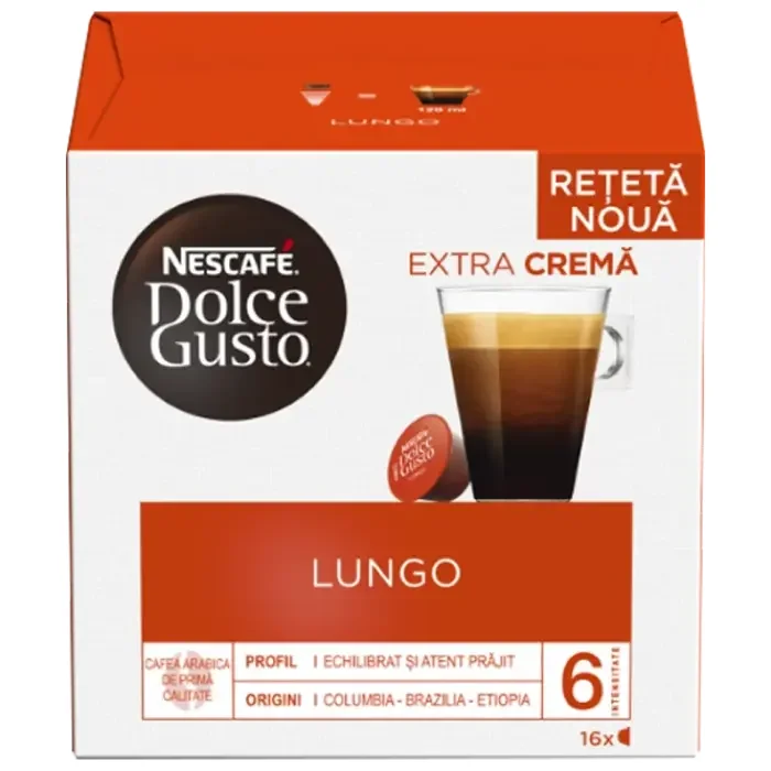 Кофе Nescafe Dolce Gusto Caffe Lungo, 16 капсул