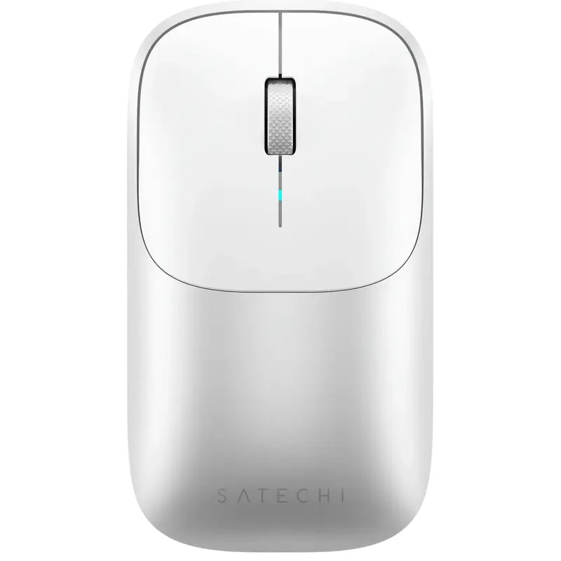 Wireless Mouse Satechi Slim EX, 3 buttons, Ambidextrous, Rechargeable, Bluetooth 5.0, Silver