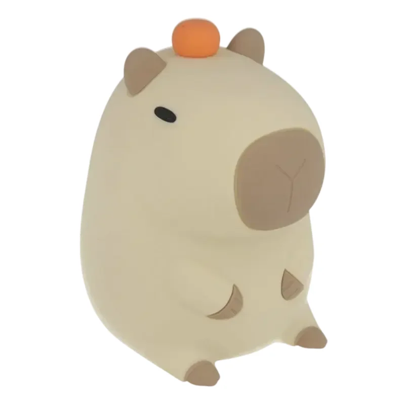 Night Light Forever light Friendly capybara, Brown