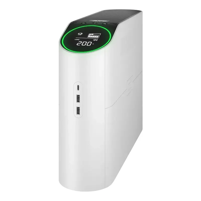 APC Back-UPS Pro 2200VA for Gaming, 230V, Pure Sinewave, LCD, White, Schuko