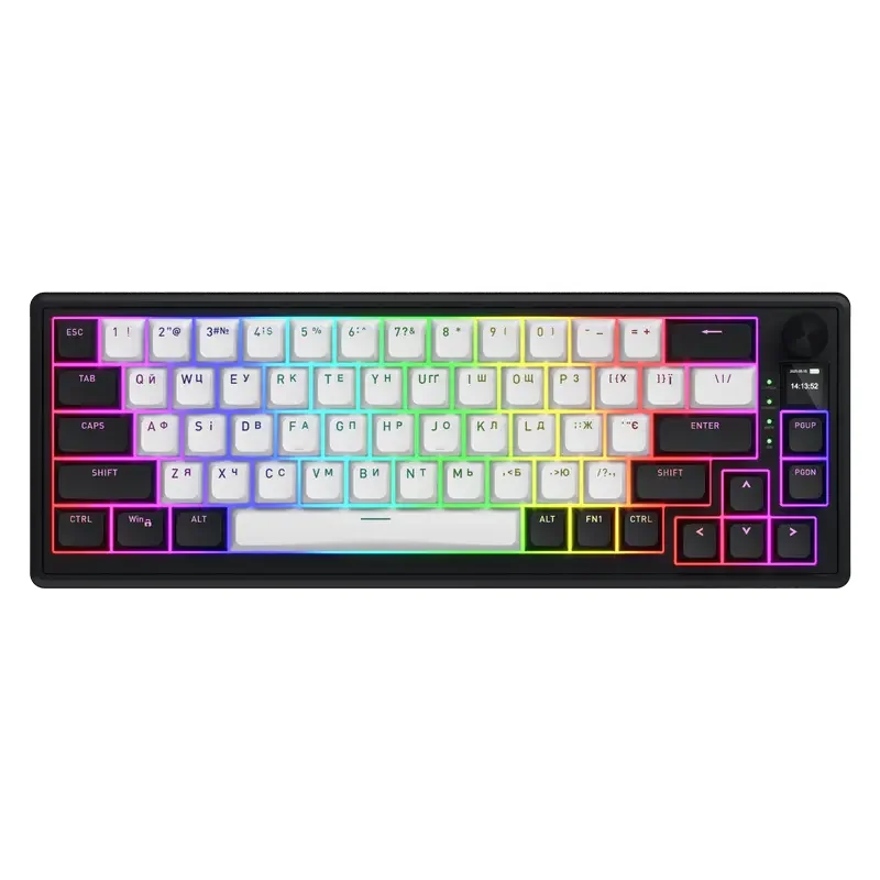 Tastatură HATOR Skyfall 65 MAG ULTIMA 8K, Cu fir / Fără fir, Negru | Alb