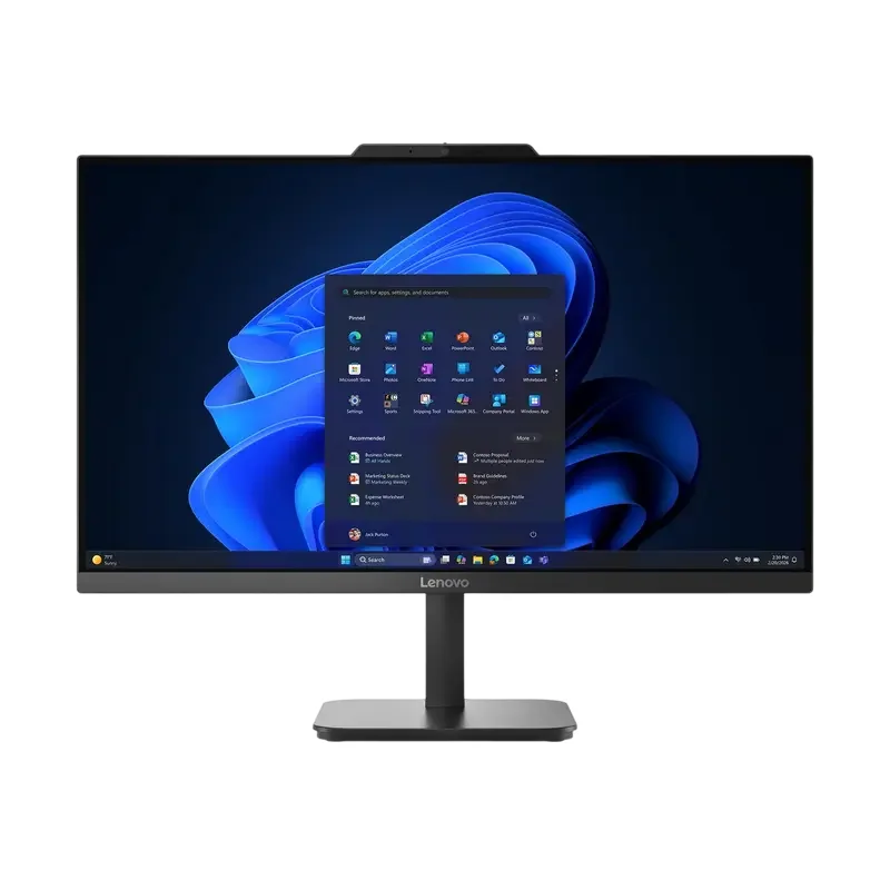 Lenovo AIO V105 Black (23.8" FHD IPS Ryzen 5 40 2.8-4.3GHz, 8GB, 256GB, wired KB&MS, No OS, 3Y warra