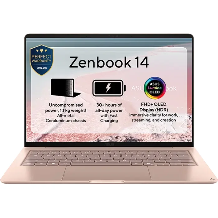 NB ASUS 14.0" Zenbook 14 UX3480KA Pink (Ryzen AI 5 330 16Gb 512Gb Win 11)