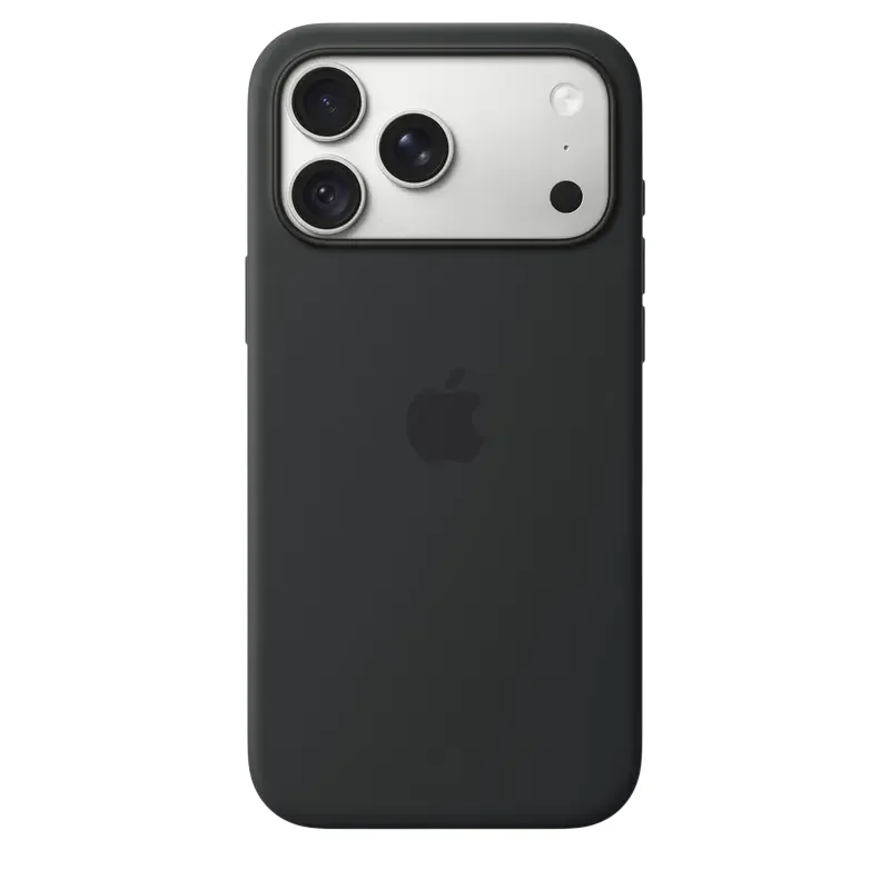 iPhone 18 Pro Max Silicone Case with MagSafe - Black,  Model A3702