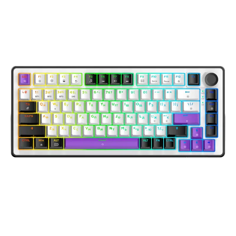 Keyboard HATOR Hellyberry HK75 Wireless, Wired / Wireless, White