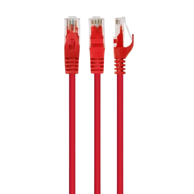 Patch Cord Cat.6/UTP  2m, Red, PP6U-2M/R, Cablexpert, Stranded Unshielded