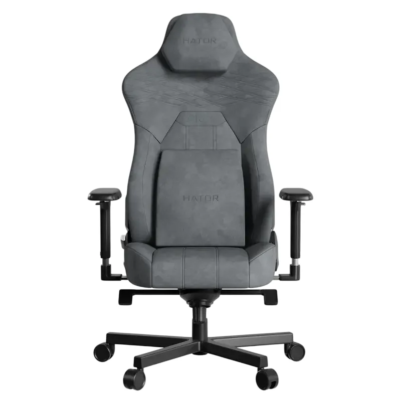 Scaun Gaming HATOR Arc 3 XL, Velur, Gri