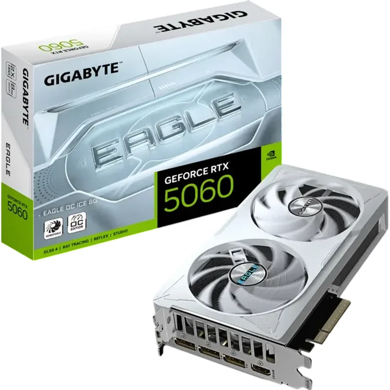 VGA Gigabyte RTX5060 8GB GDDR7 Eagle OC ICE  (GV-N5060EAGLEOC ICE-8GD)