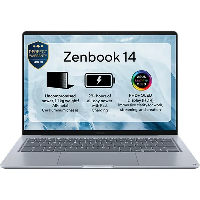 NB ASUS 14.0" Zenbook 14 UX3480AA Blue (Core Ultra 7 355 16Gb 512Gb Win 11)