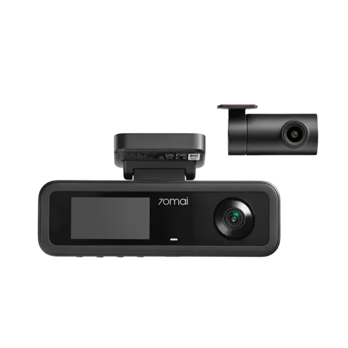 70mai Dash Cam T400 with Rear Cam (RC21) 3Channel, Black
