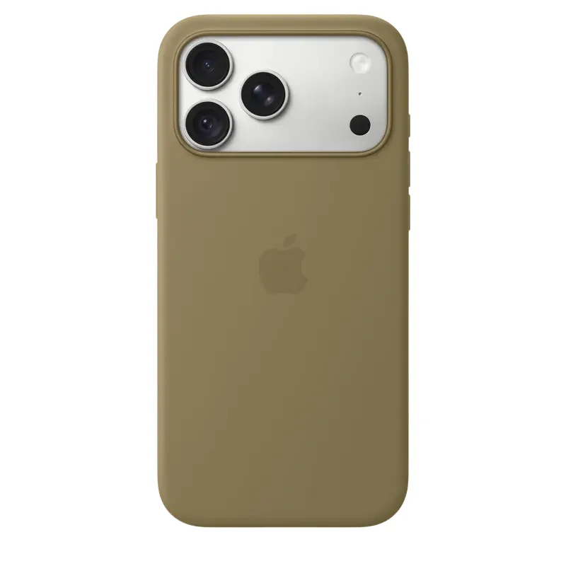iPhone 18 Pro Max Silicone Case with MagSafe - Olive,  Model A3702