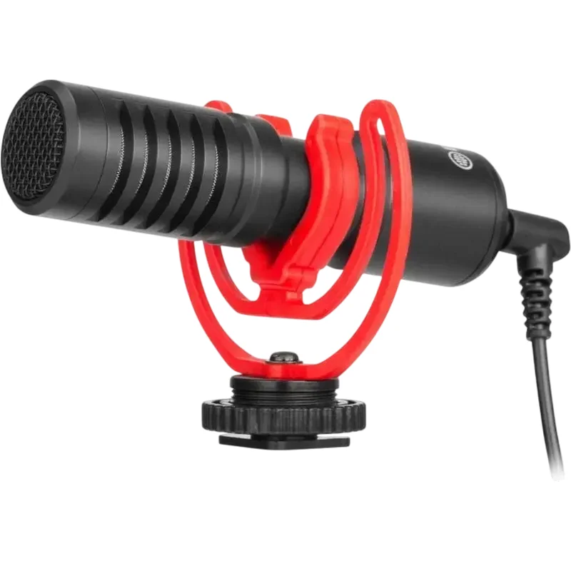 Camera Microphone Boya BY-MM1+, Wired Analog, Black
