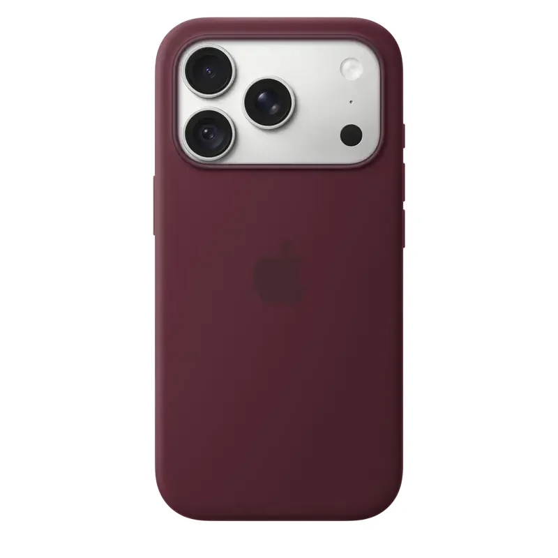 iPhone 18 Pro Silicone Case with MagSafe - Burgundy, Model A3701