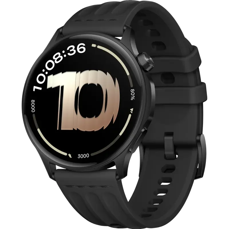 Ceas inteligent OnePlus Watch Lite, 45mm, Black Steel