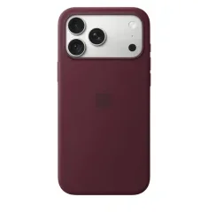 iPhone 18 Pro Max Silicone Case with MagSafe - Burgundy,  Model A3702