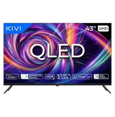43" LED SMART TV KIVI 43U7000MB, QLED, 4K UHD, Android TV, Black