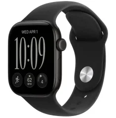 Apple Watch Series 12 GPS, 42mm Black Aluminium Case with Black Sport Band - S/M MJEA4