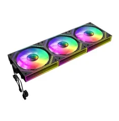 PC Case Fan GAMEMAX FN12A-S3I-R, Reversed, 3xARGB Fan Kit, 120mm, <31.62dB, 49.54CFM, 800-1600RPM, H