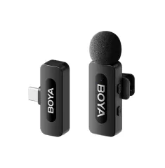 Портативный записывающий микрофон Boya BY-V10 V2.0, Беспроводной, Черный