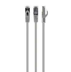 Cat.6A SFTP   2m, Grey, Copper, PP6A-LSZHCU-2M, Cablexpert, Low Smoke Zero Halogen (LSZH)