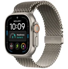 Apple Watch Ultra 4 GPS + Cellular, 49mm Natural Titanium Case with Natural Titanium Milanese Loop -
