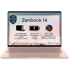 NB ASUS 14.0" Zenbook 14 UX3480KA Pink (Ryzen AI 5 330 16Gb 512Gb Win 11)