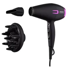 Фен Ardesto HD-Y221PRO, 2100Вт, Чёрный | Фиолетовый