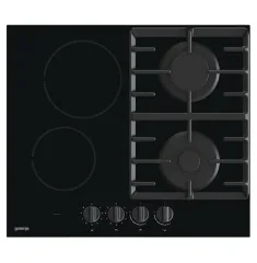 Dual Fuel Cooktop Gorenje GCE691BSC, Black