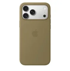 iPhone 18 Pro Max Silicone Case with MagSafe - Olive,  Model A3702