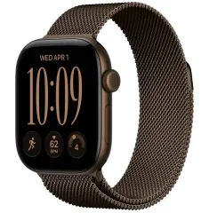 Apple Watch Series 12 GPS, 42mm Dark Bronze Aluminium Case with Dark Bronze Milanese Loop MKDC4
