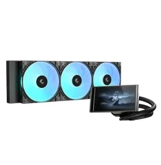 AIO Liquid Cooling Deepcool "LT360 Vision" (<33.66dBA, 500-2500RPM, 75.33CFM, 3x120mm, 3400RPM, ARGB