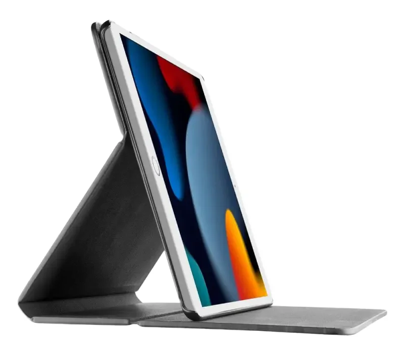 Husă pentru tabletă Cellularline Folio - iPad 10.2", Piele artificială, Negru