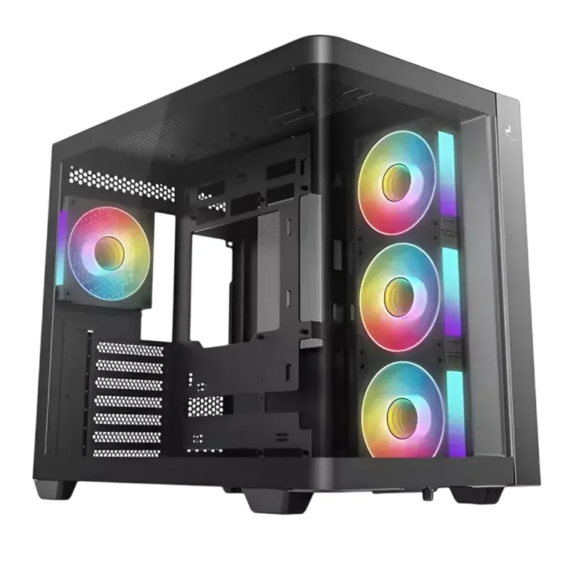Case ATX Deepcool CG530U 4F, w/o PSU,3x120side 1x120rear ARGB PWM, 2xUSB3.0, 1xTypeC, Curved-Glass P