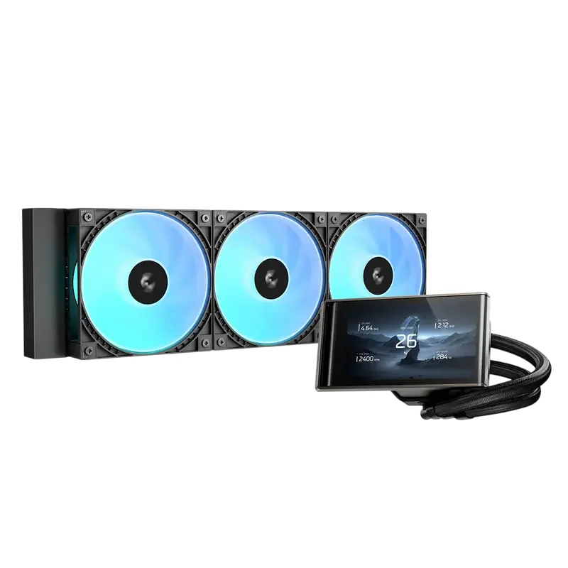 AIO Liquid Cooling Deepcool "LT360 Vision" (<33.66dBA, 500-2500RPM, 75.33CFM, 3x120mm, 3400RPM, ARGB