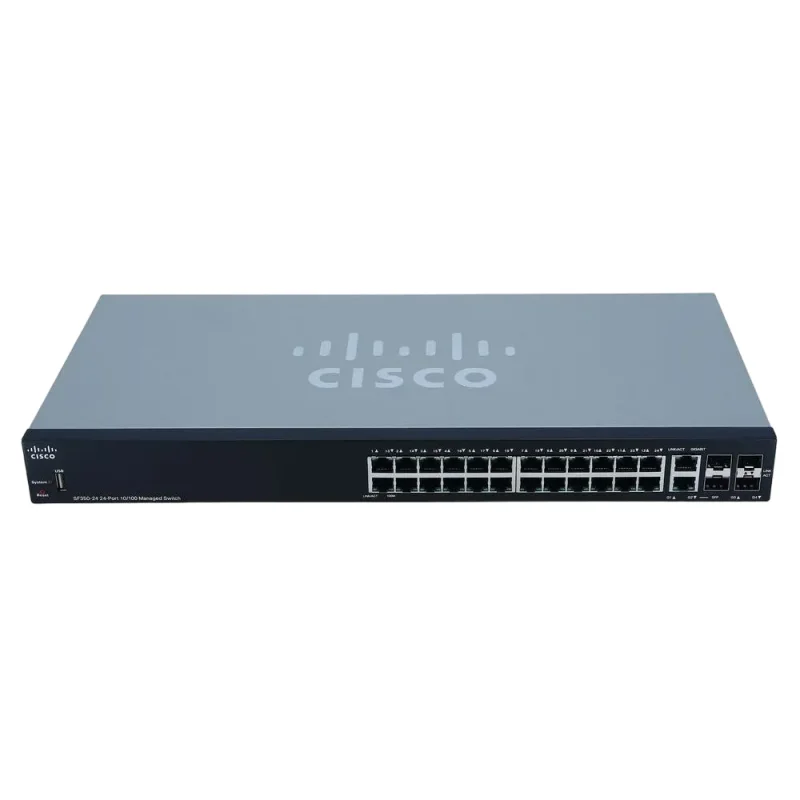 24-port 10/100Mbps Managed Switch Cisco SF350-24, 2xSFP, 2xSFP Combo