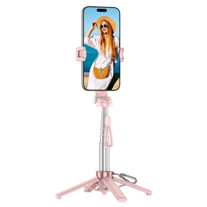 Tripod & Selfie Stick Portable XO SS29 (64cm), Pink